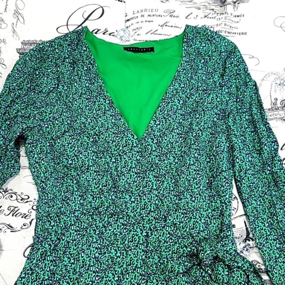 NWOT SANCTUARY Green Animal Print Dress - Picture 6 of 8